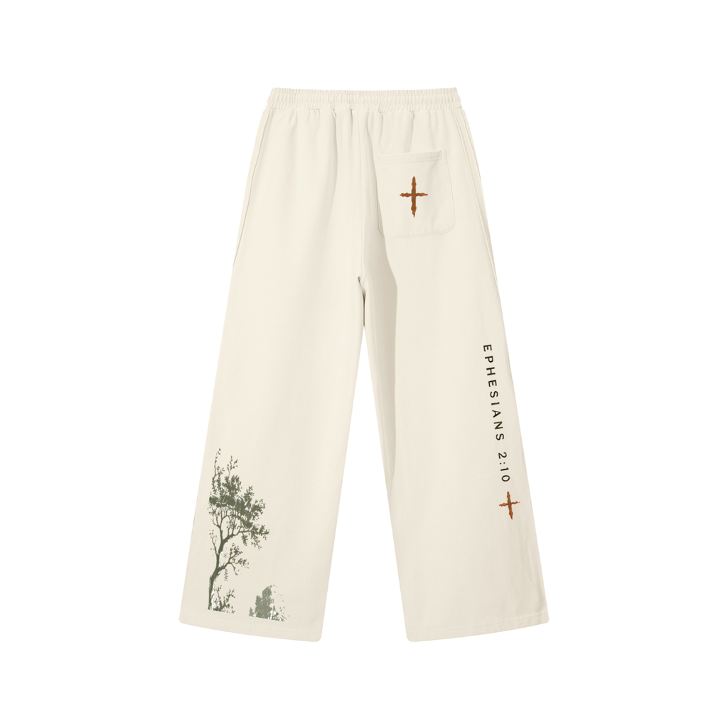Contrast Tape Straight-Leg Sweatpants
