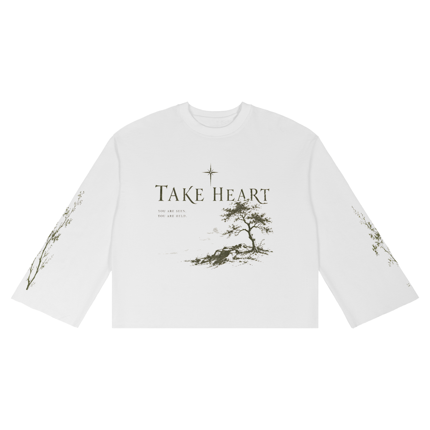 "TAKE HEART" LONG-SLEEVE-SHIRT
