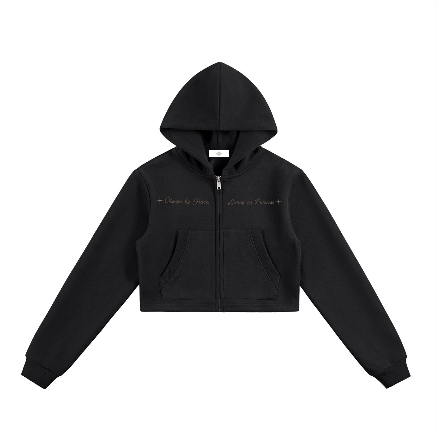 "LIVING ON PURPOSE" Zip-Up Hoodie