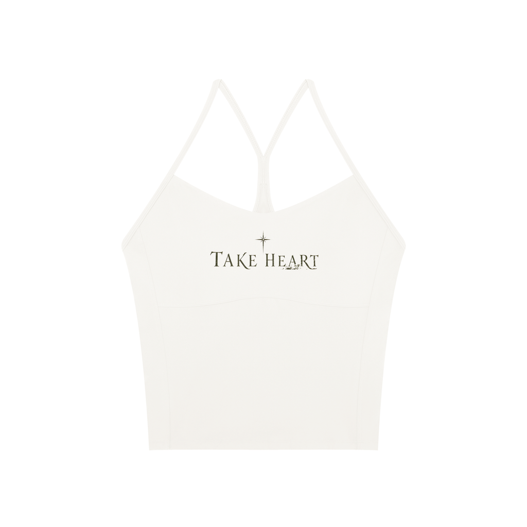 "TAKE HEART" Sports Bra