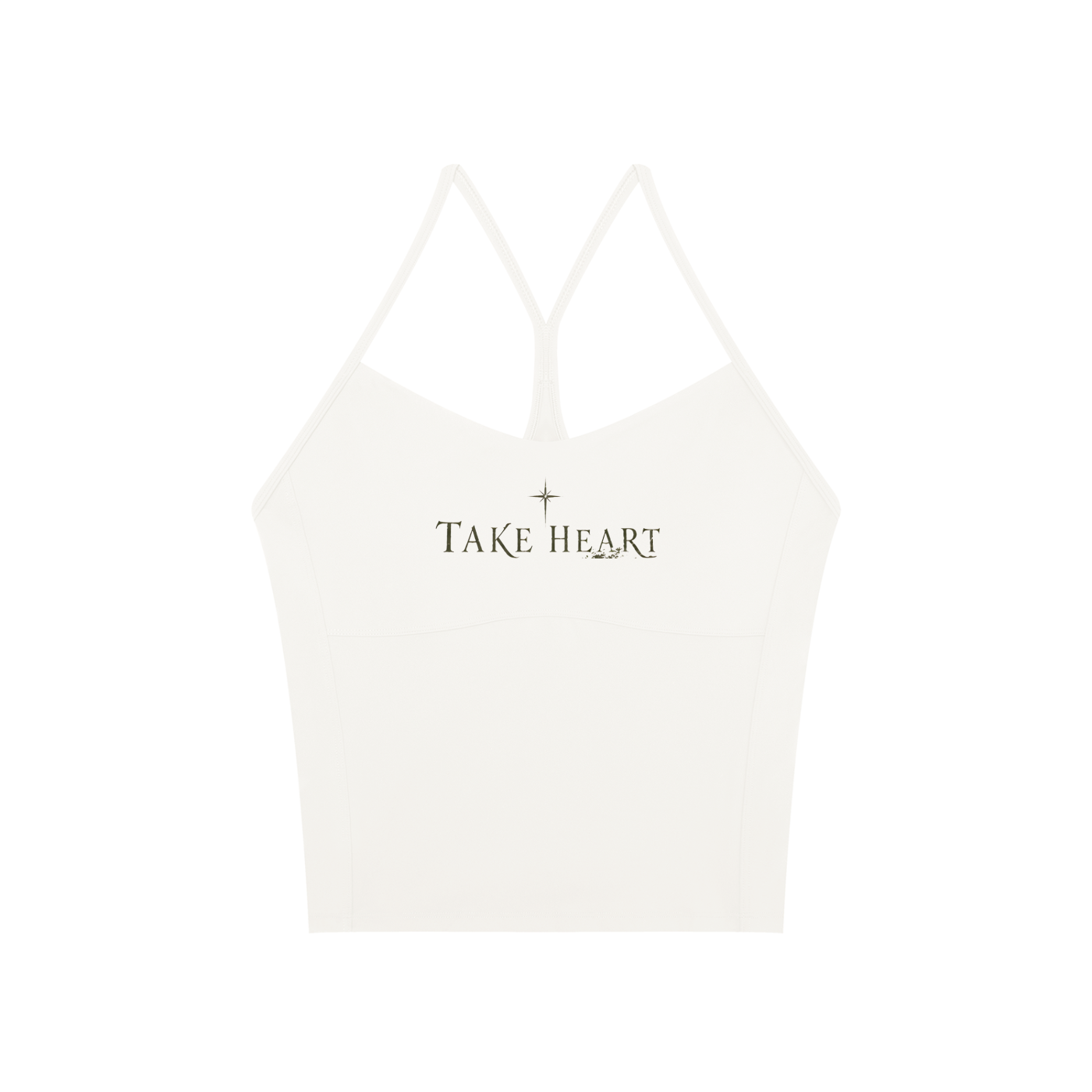 "TAKE HEART" Sports Bra
