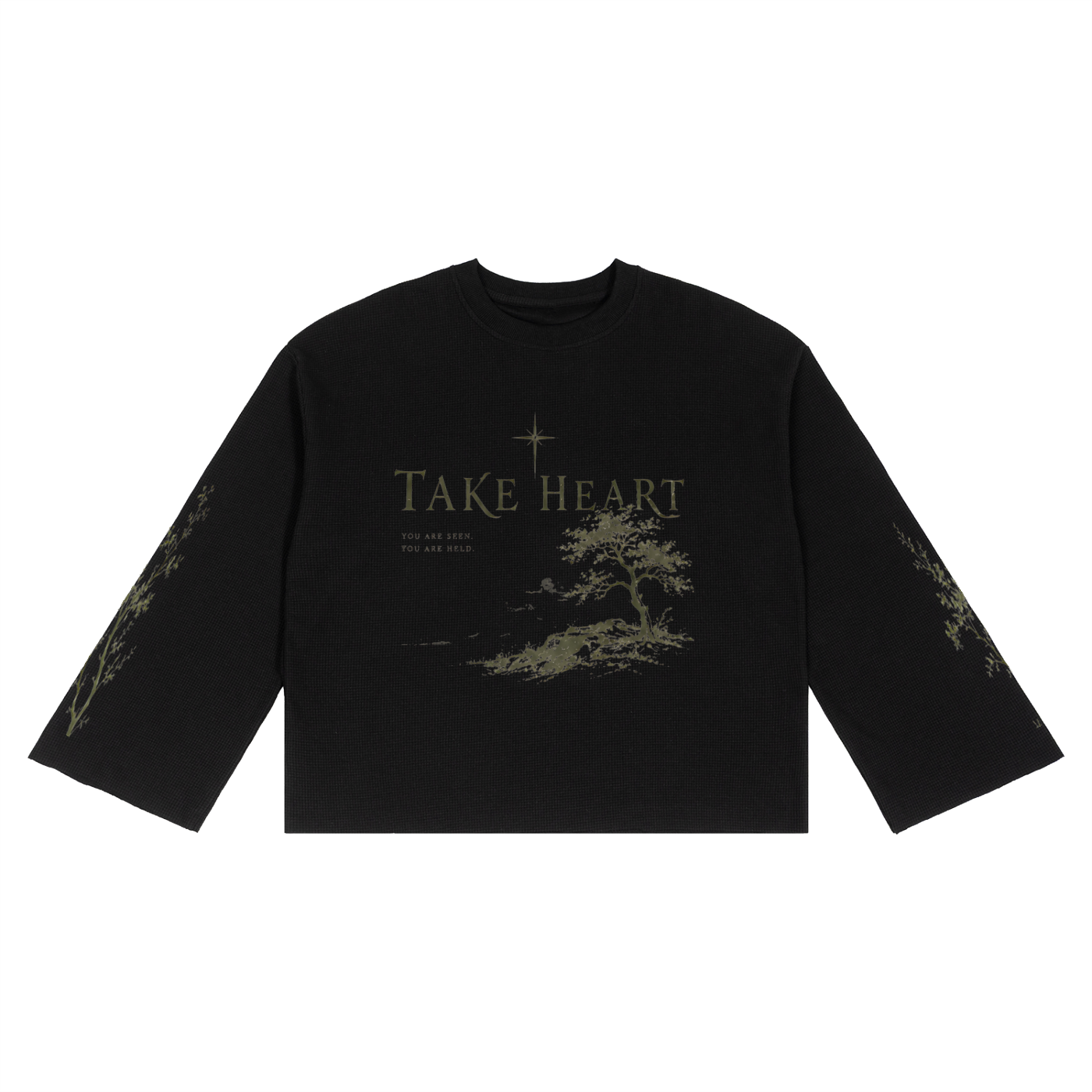 "TAKE HEART" LONG-SLEEVE-SHIRT