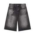 "CHILD OF GOD" Denim Shorts