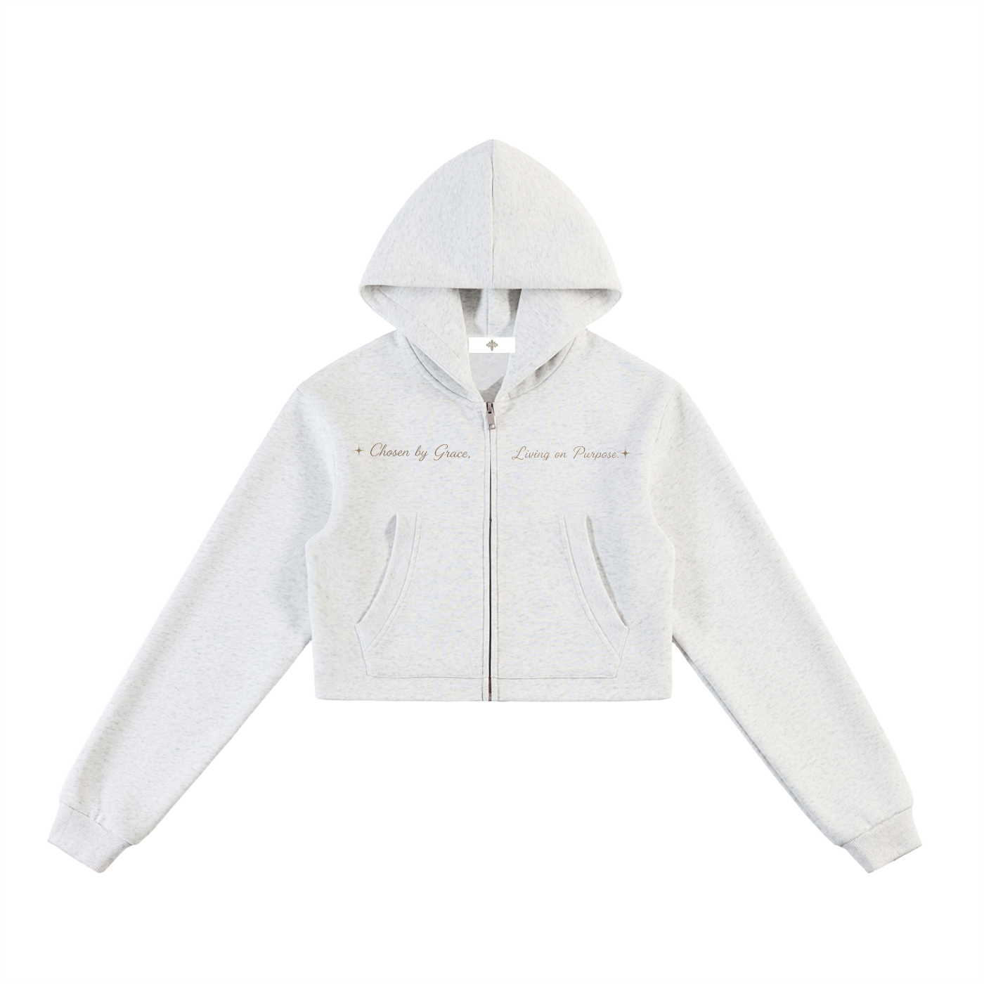 "LIVING ON PURPOSE" Zip-Up Hoodie