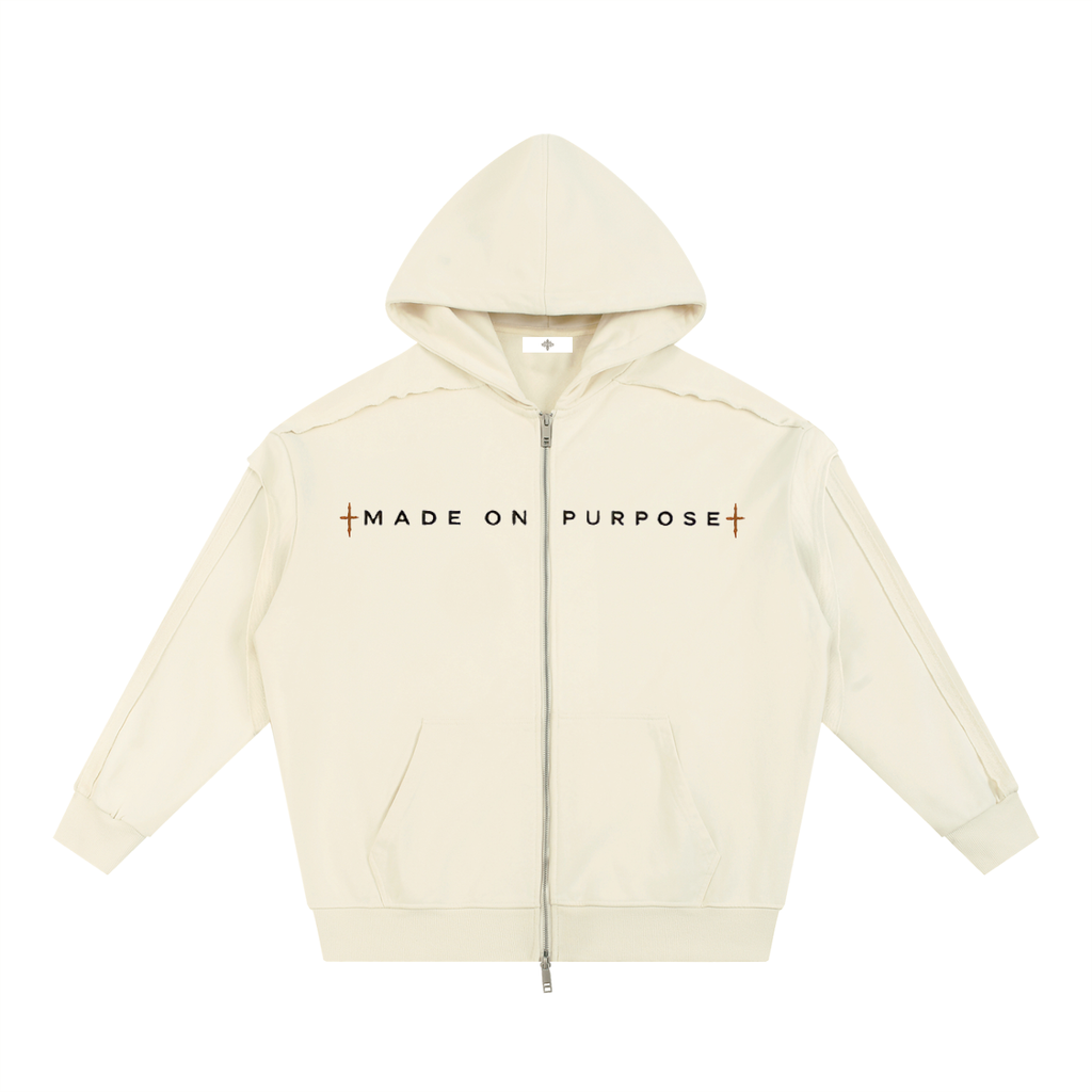 "MADE ON PURPOSE" Zip Hoodie