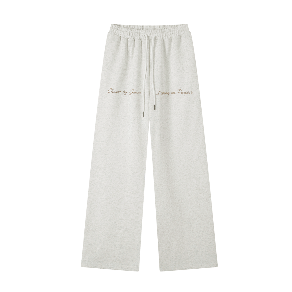"LIVING ON PURPOSE"  Straight-Leg Sweatpants