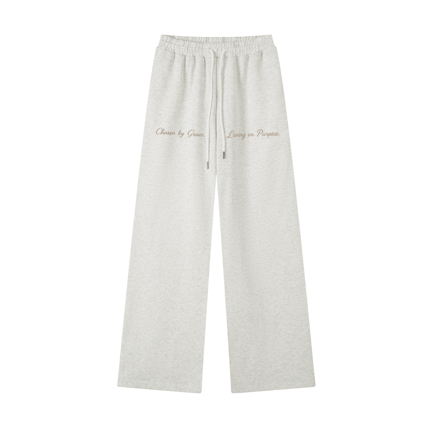 "LIVING ON PURPOSE"  Straight-Leg Sweatpants