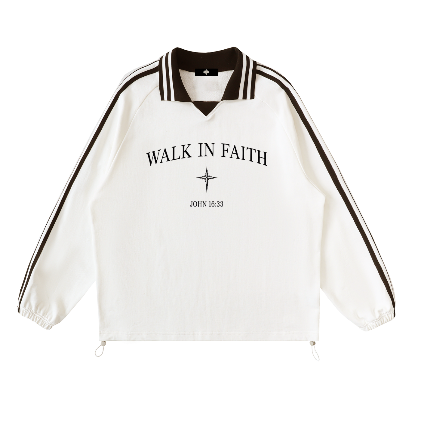 J”JOHN 16:33” Collar Sweatshirt